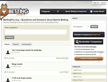 Tablet Screenshot of bettingfox.net